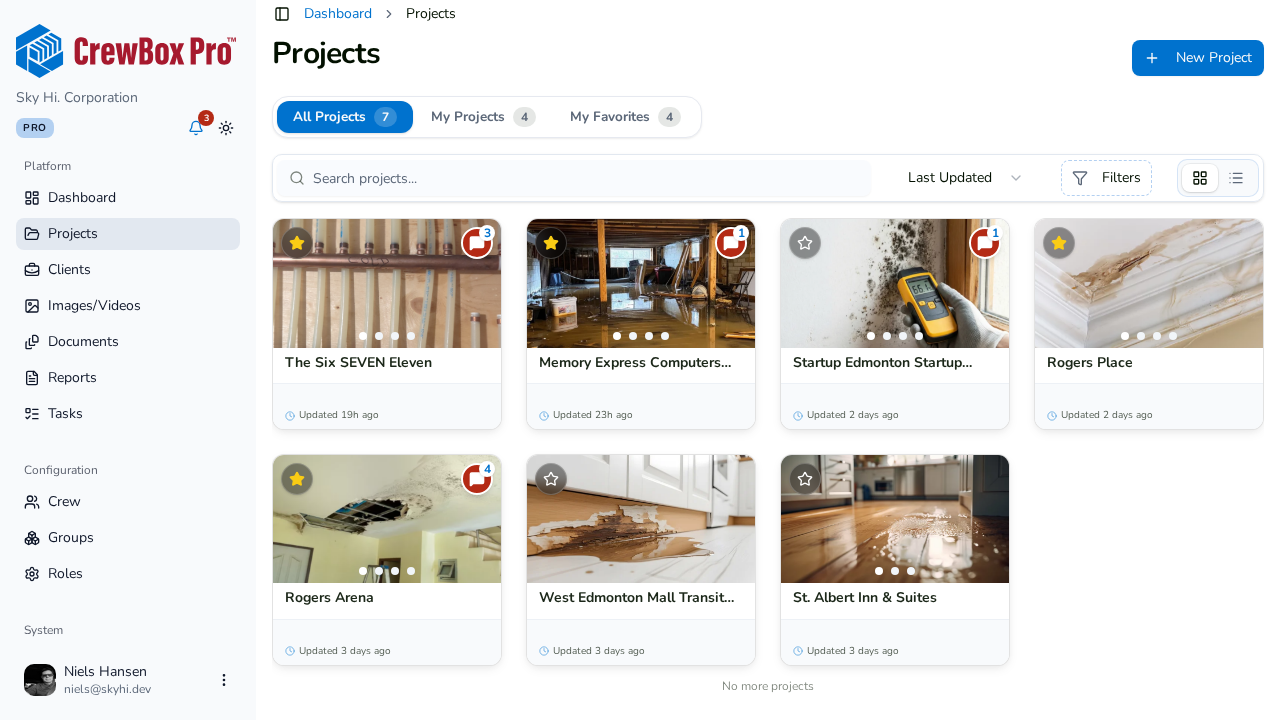 Landscaping photo documentation in CrewBox web console