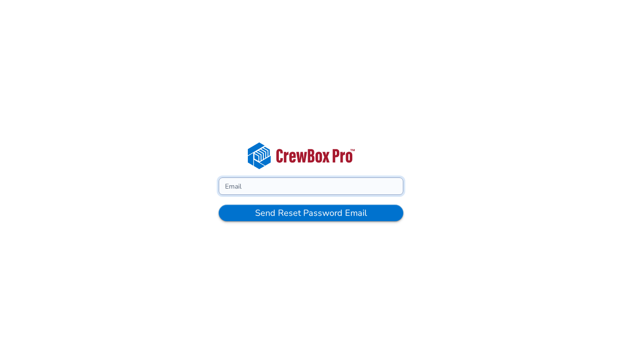 The Forgot Password page — enter your email to get a reset link.